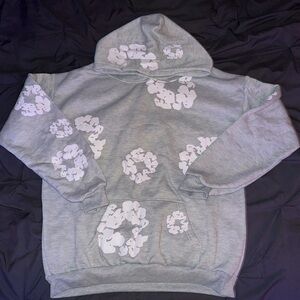 *SEND BEST OFFERS* Grey denim tears hoodie